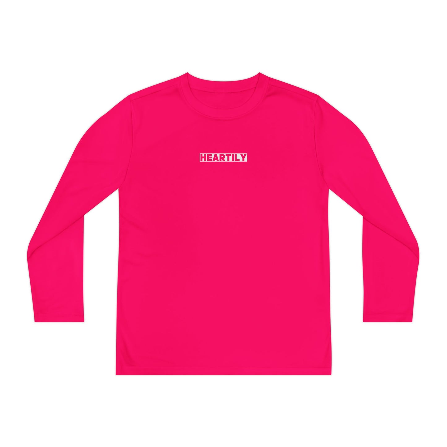 Block Font Youth Long Sleeve Tee