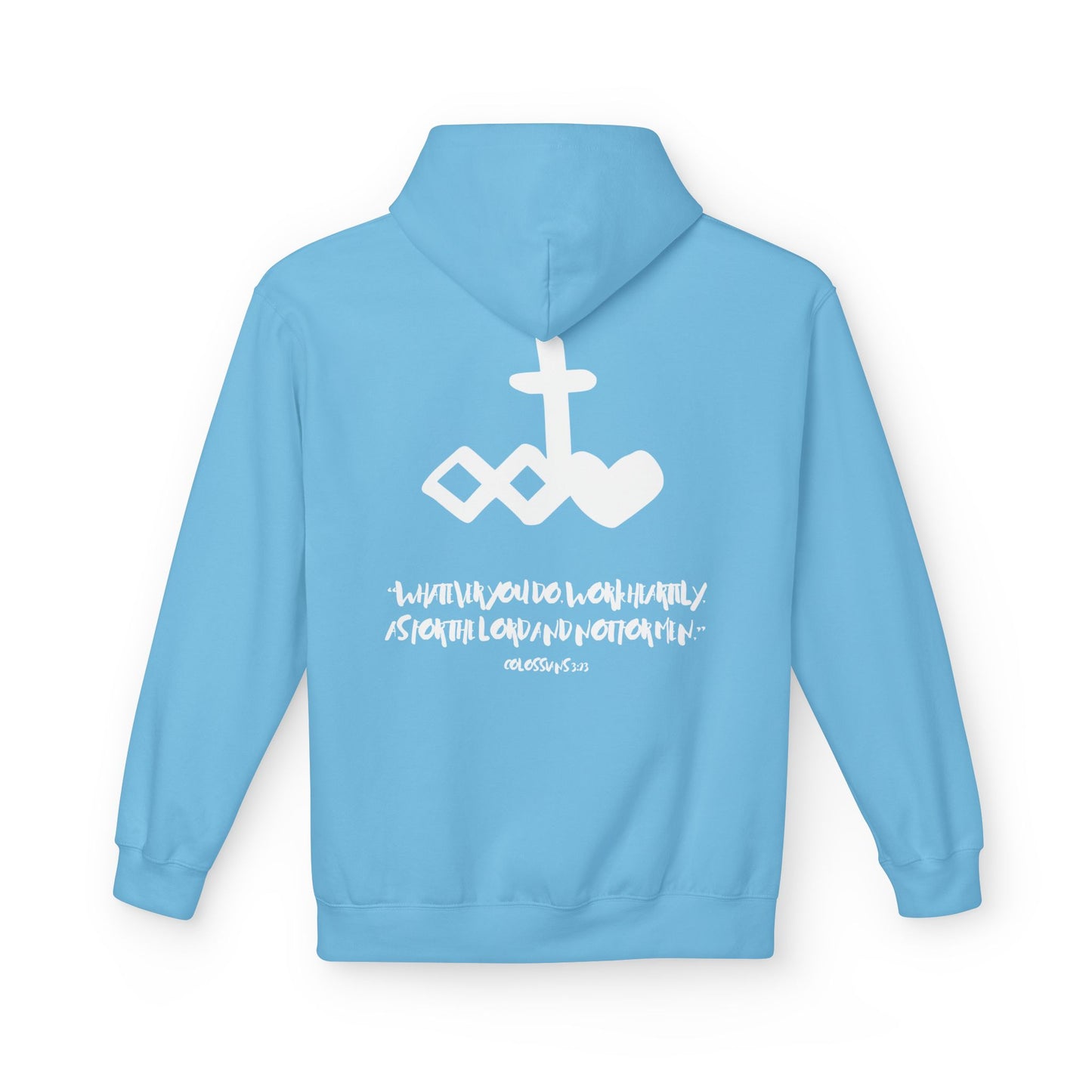 Marker "Work Heartily" Unisex Fleece Hoodie