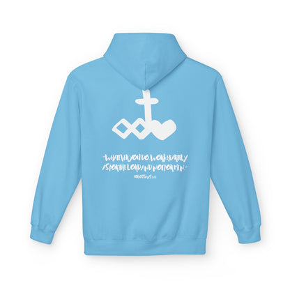 Marker "Work Heartily" Unisex Fleece Hoodie