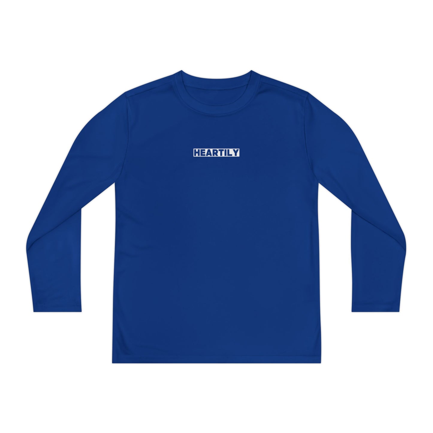 Block Font Youth Long Sleeve Tee
