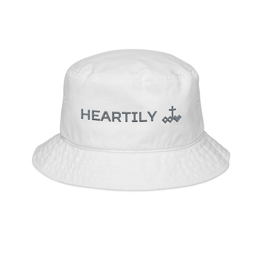 Heartily Embroidered Bucket Hat