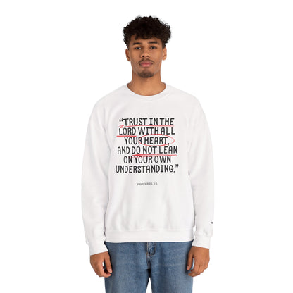 'Trust in the Lord' Proverbs 3:5 Crewneck Sweatshirt