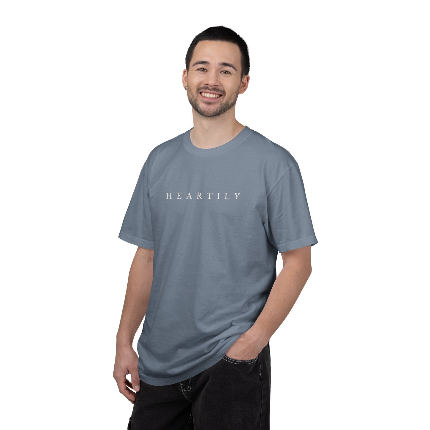 Plain Heartily Scripture T-Shirt