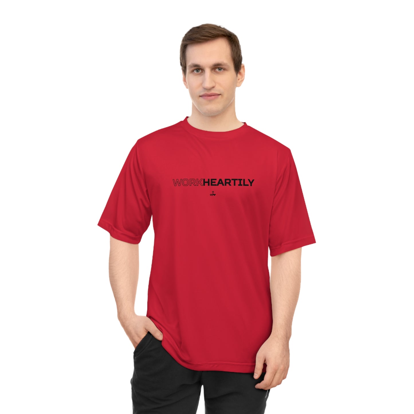'Work Heartily' Unisex Performance T-Shirt