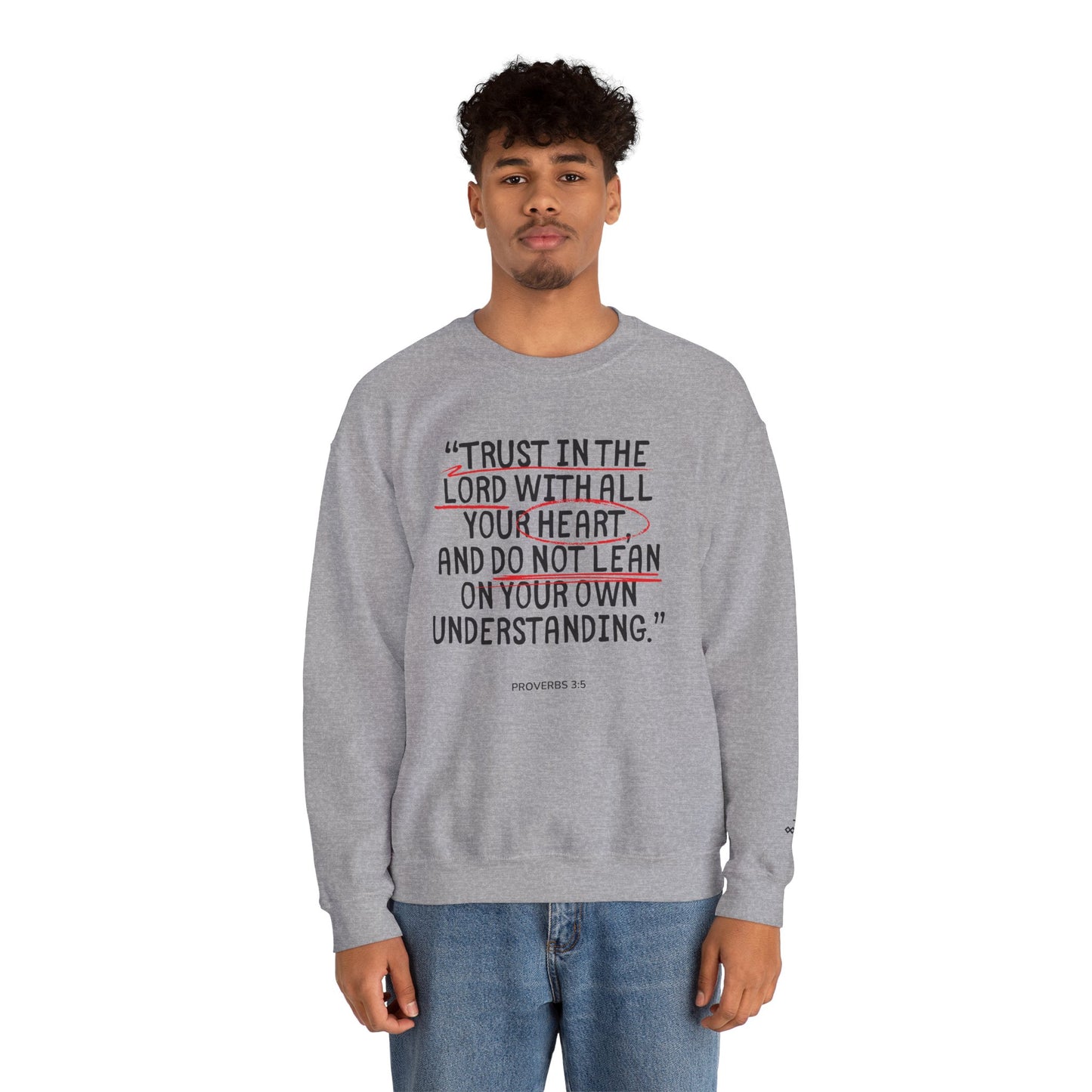 'Trust in the Lord' Proverbs 3:5 Crewneck Sweatshirt