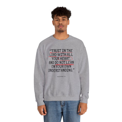 'Trust in the Lord' Proverbs 3:5 Crewneck Sweatshirt