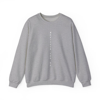 Vertical Text Crewneck Sweatshirt