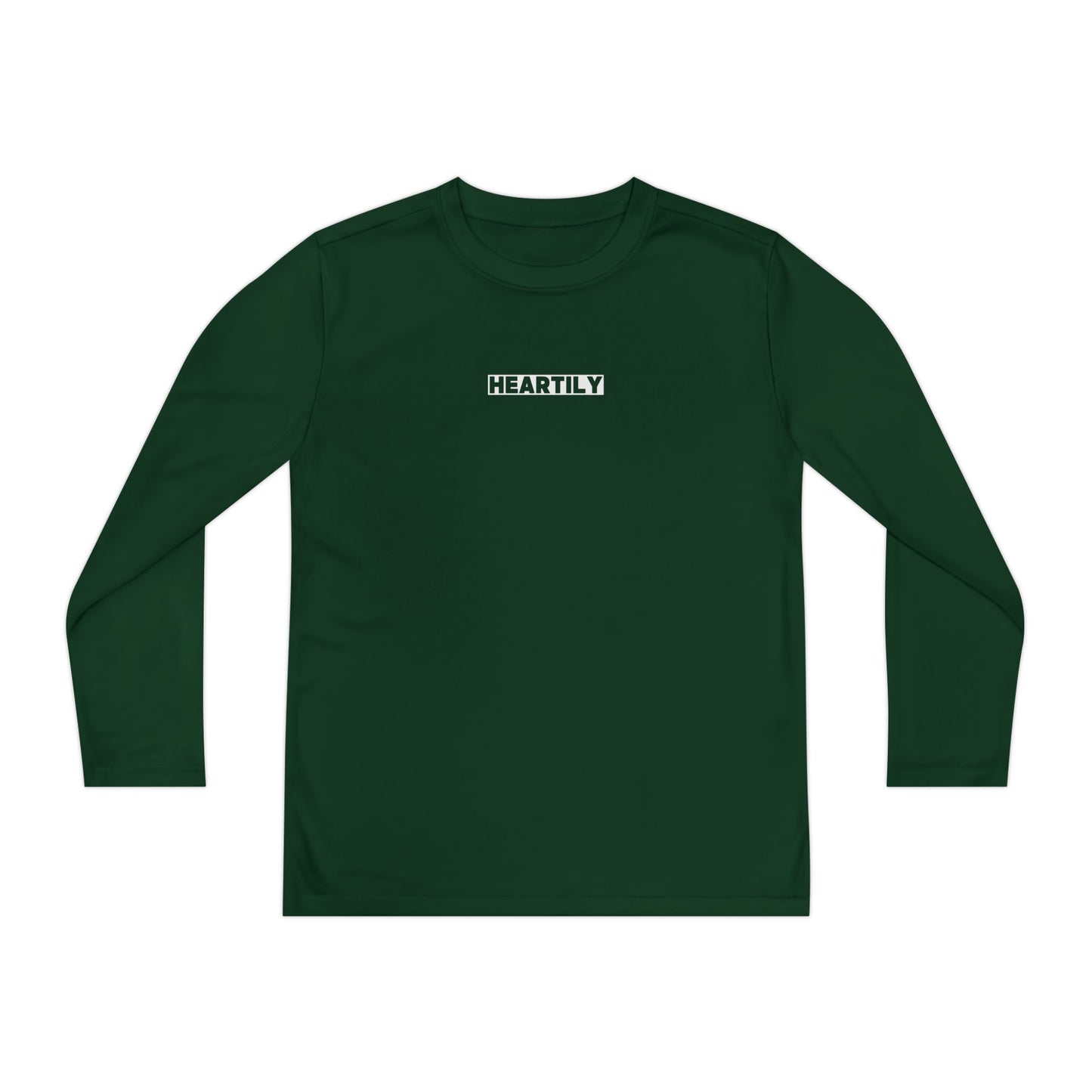 Block Font Youth Long Sleeve Tee
