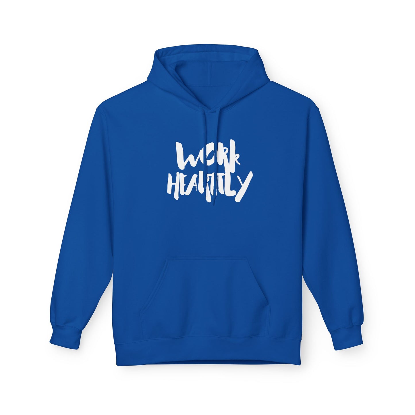 Marker "Work Heartily" Unisex Fleece Hoodie