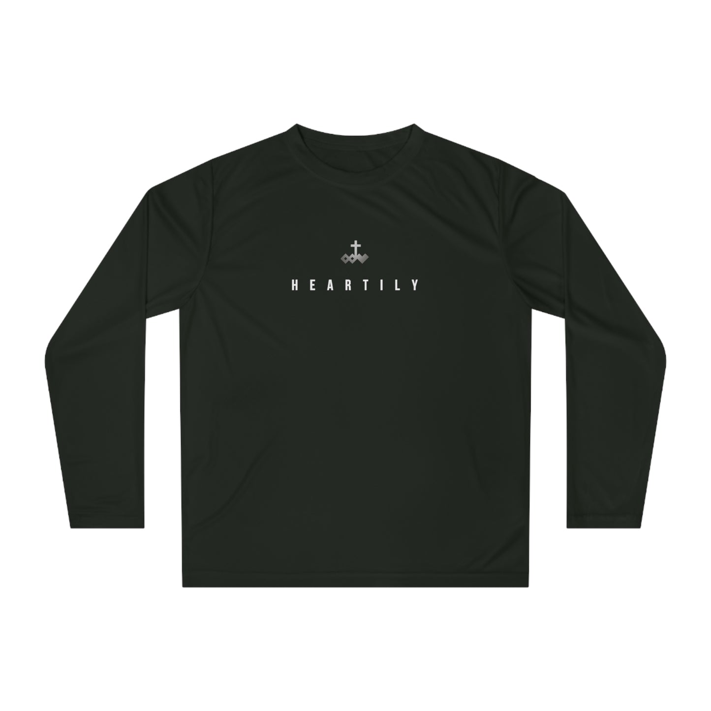 Gradient Logo & Heartily Performance Long Sleeve Shirt