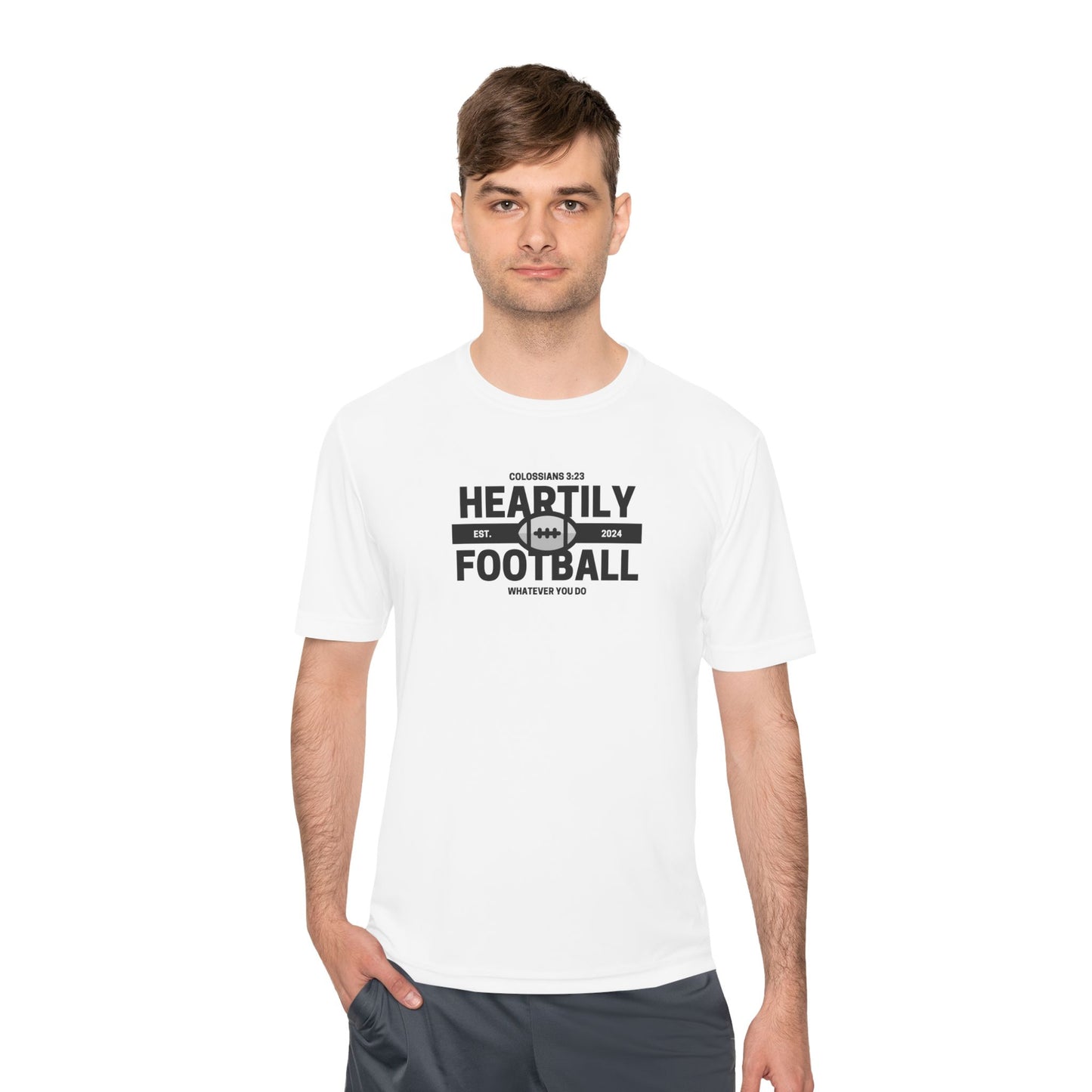Heartily Football Moisture-Wicking Tee