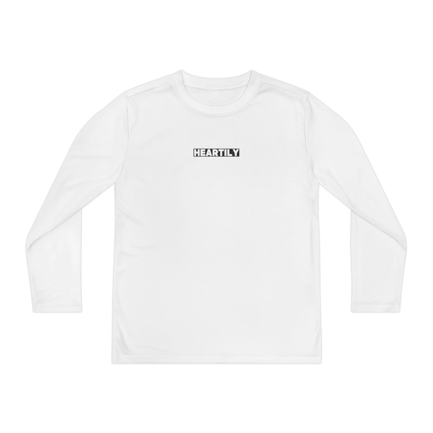 Block Font Youth Long Sleeve Tee