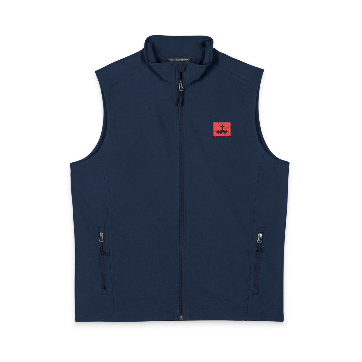 Men's Soft Shell Vest with Embroidered Logo
