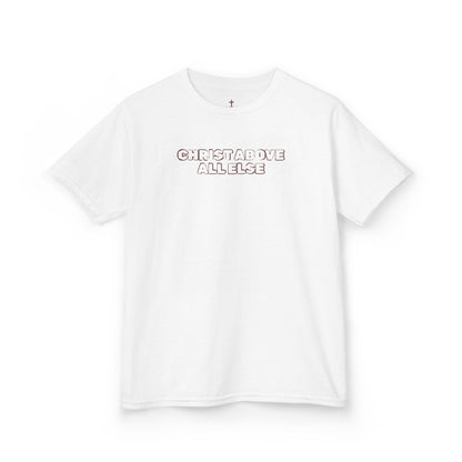 "Christ Above All Else" Kids Minimalist Graphic Tee