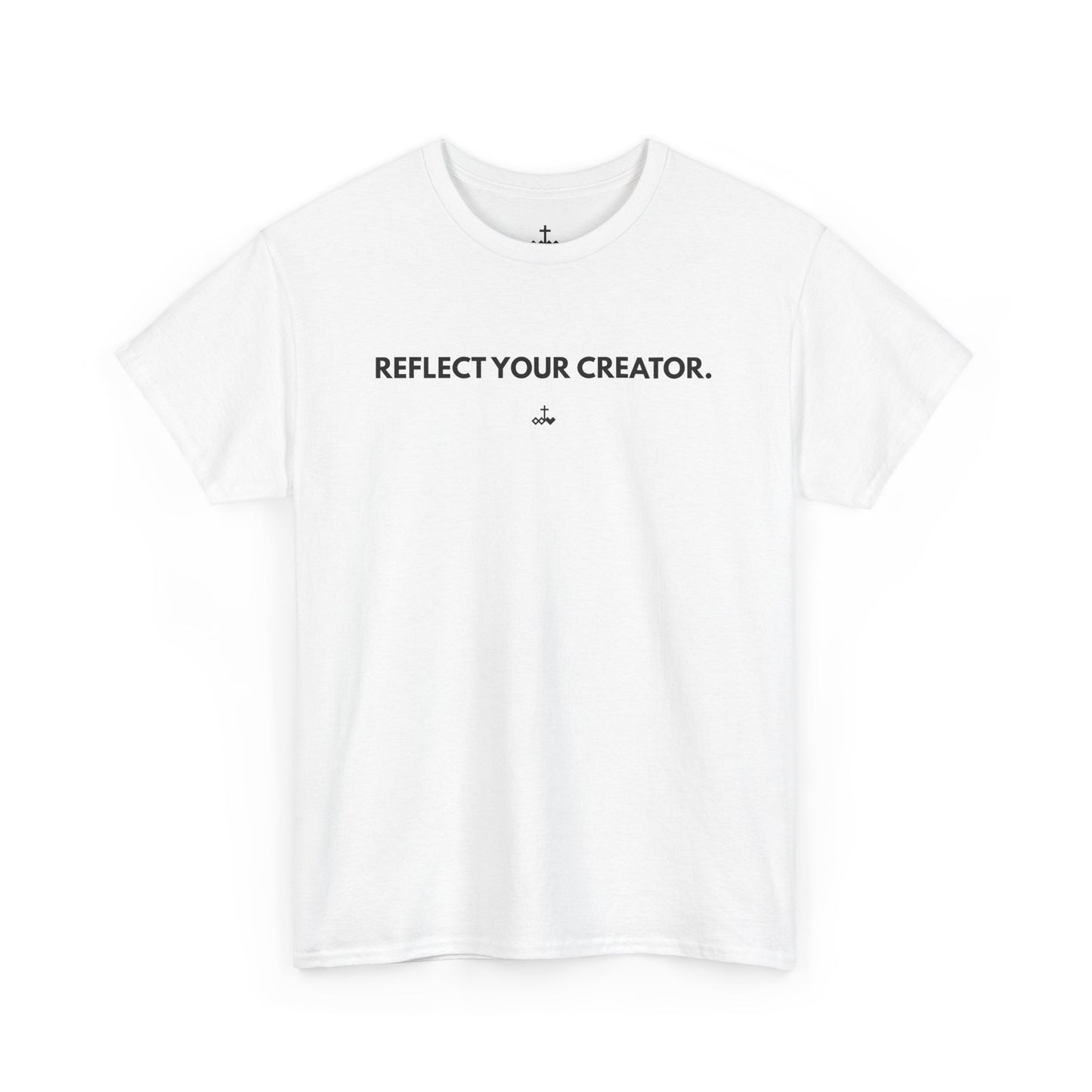 "Reflect Your Creator" Unisex Heavy Cotton Tee, Inspirational Graphic Shirt