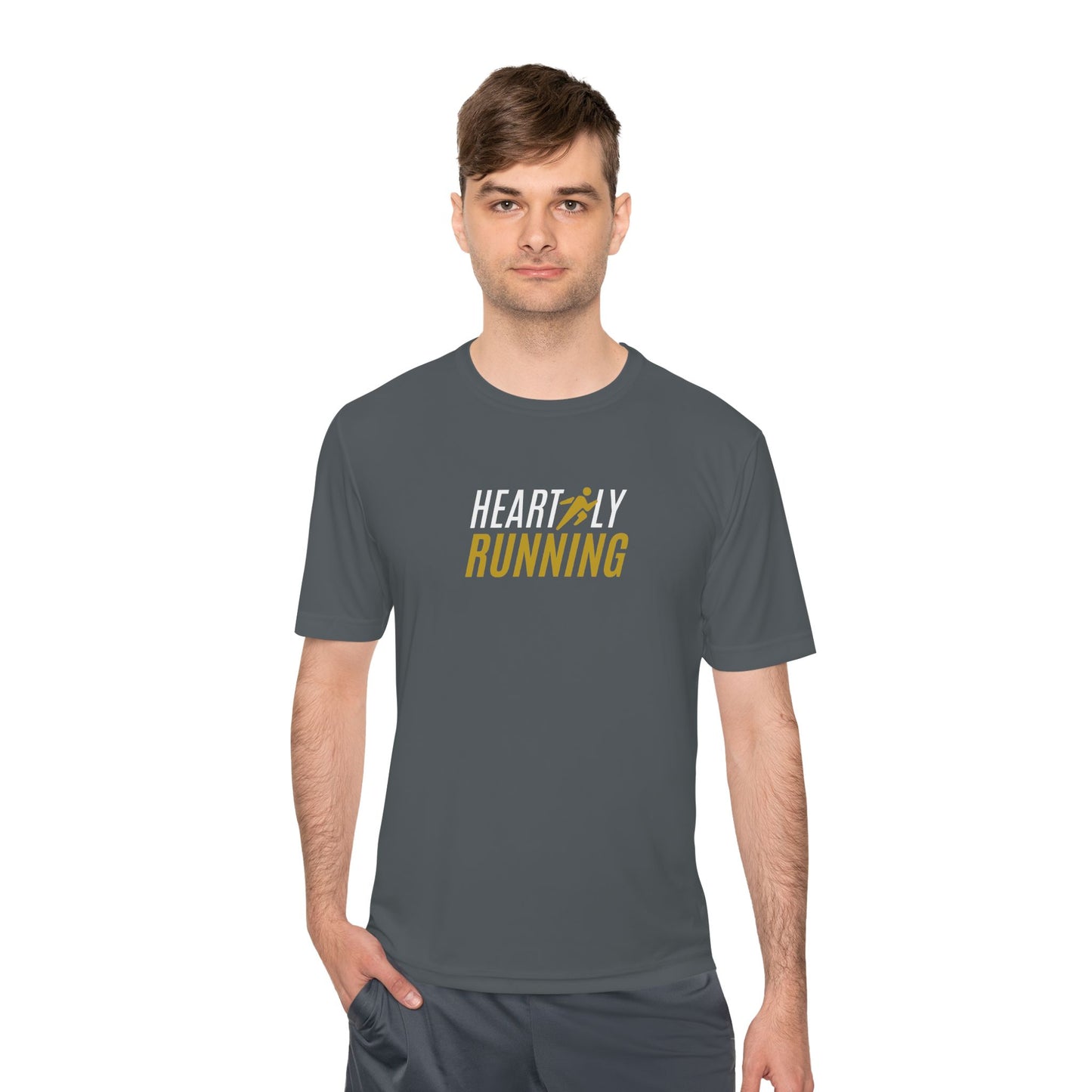 Heartily Running Moisture-Wicking Performance Tee
