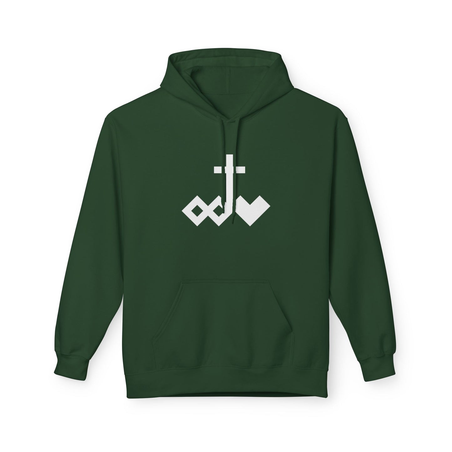 Logo Minimalist Graphic Fleece Hoodie