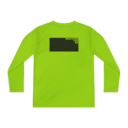 Block Font Youth Long Sleeve Tee