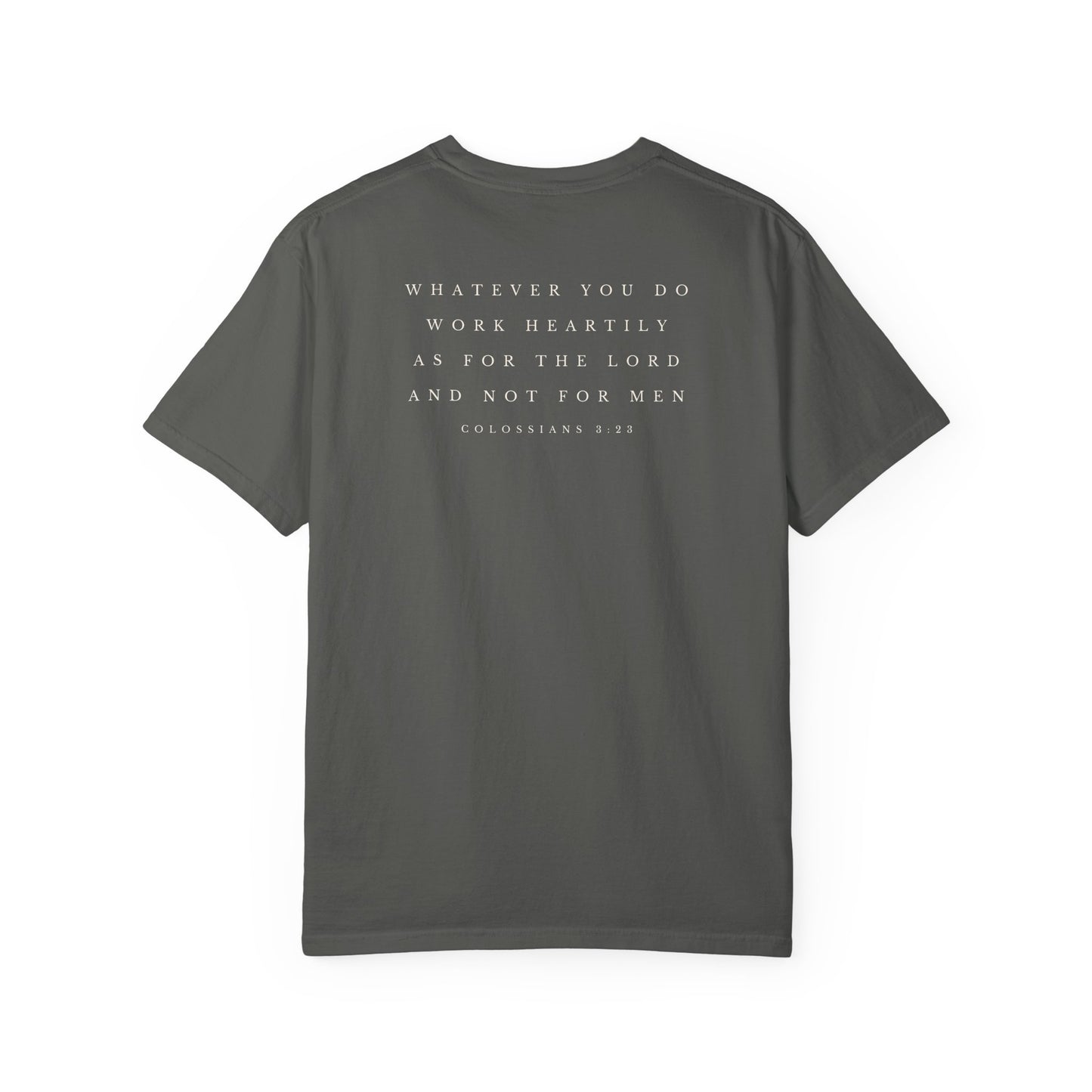 Plain Heartily Scripture T-Shirt