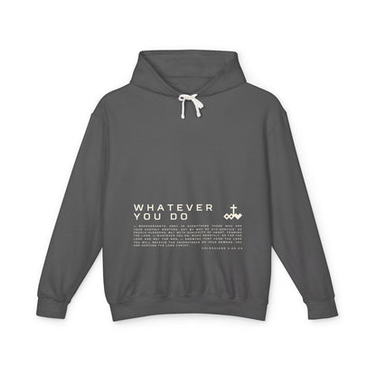 Colossians 3:22-24 Unisex Lightweight Hoodie