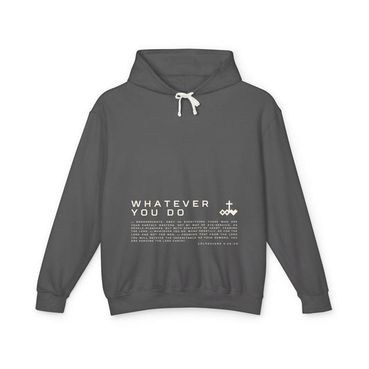 Colossians 3:22-24 Unisex Lightweight Hoodie