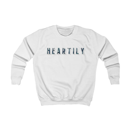 Chiseled Block Heartily Kids Crewneck Sweatshirt