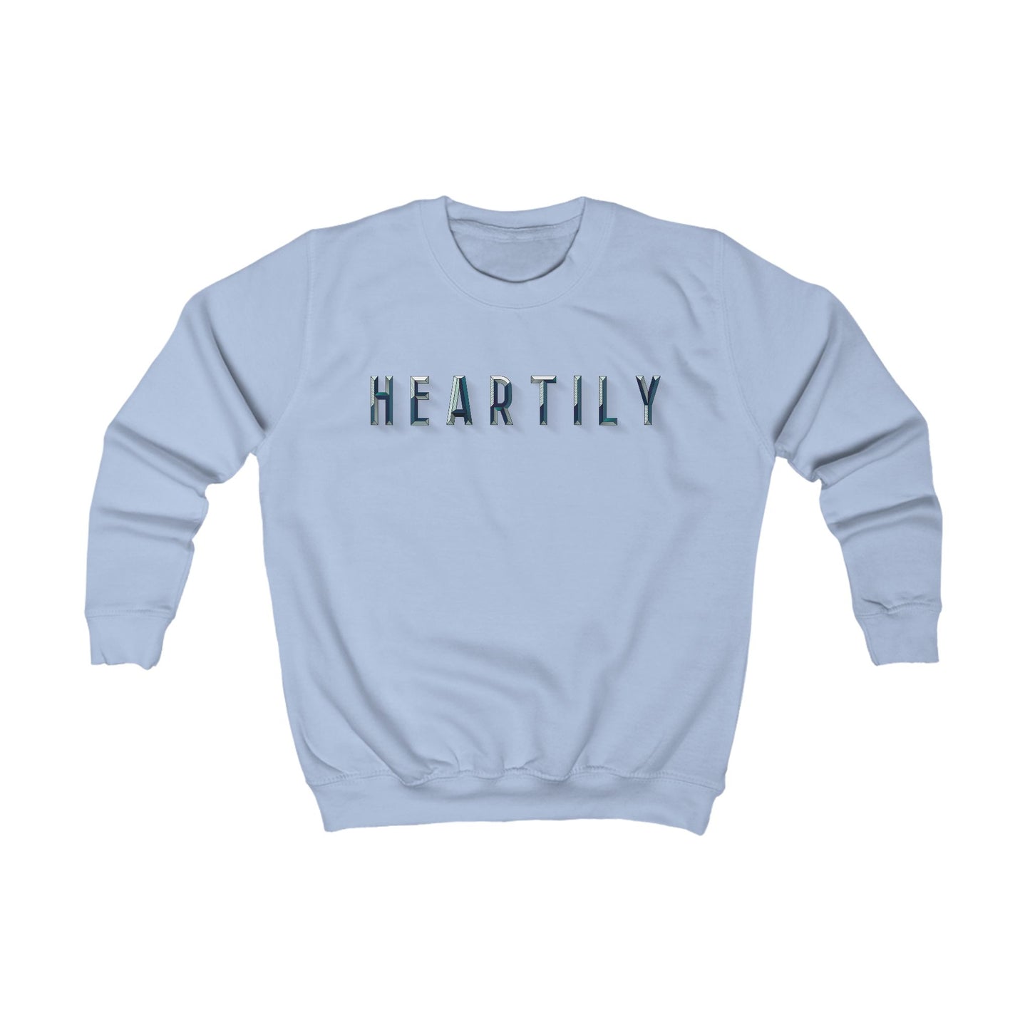 Chiseled Block Heartily Kids Crewneck Sweatshirt