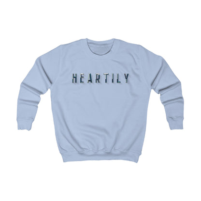 Chiseled Block Heartily Kids Crewneck Sweatshirt