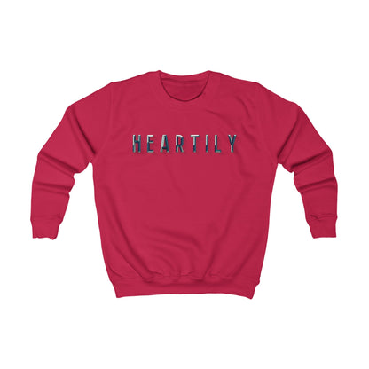 Chiseled Block Heartily Kids Crewneck Sweatshirt