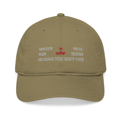 Colossians Three Twenty-Three Baseball Cap