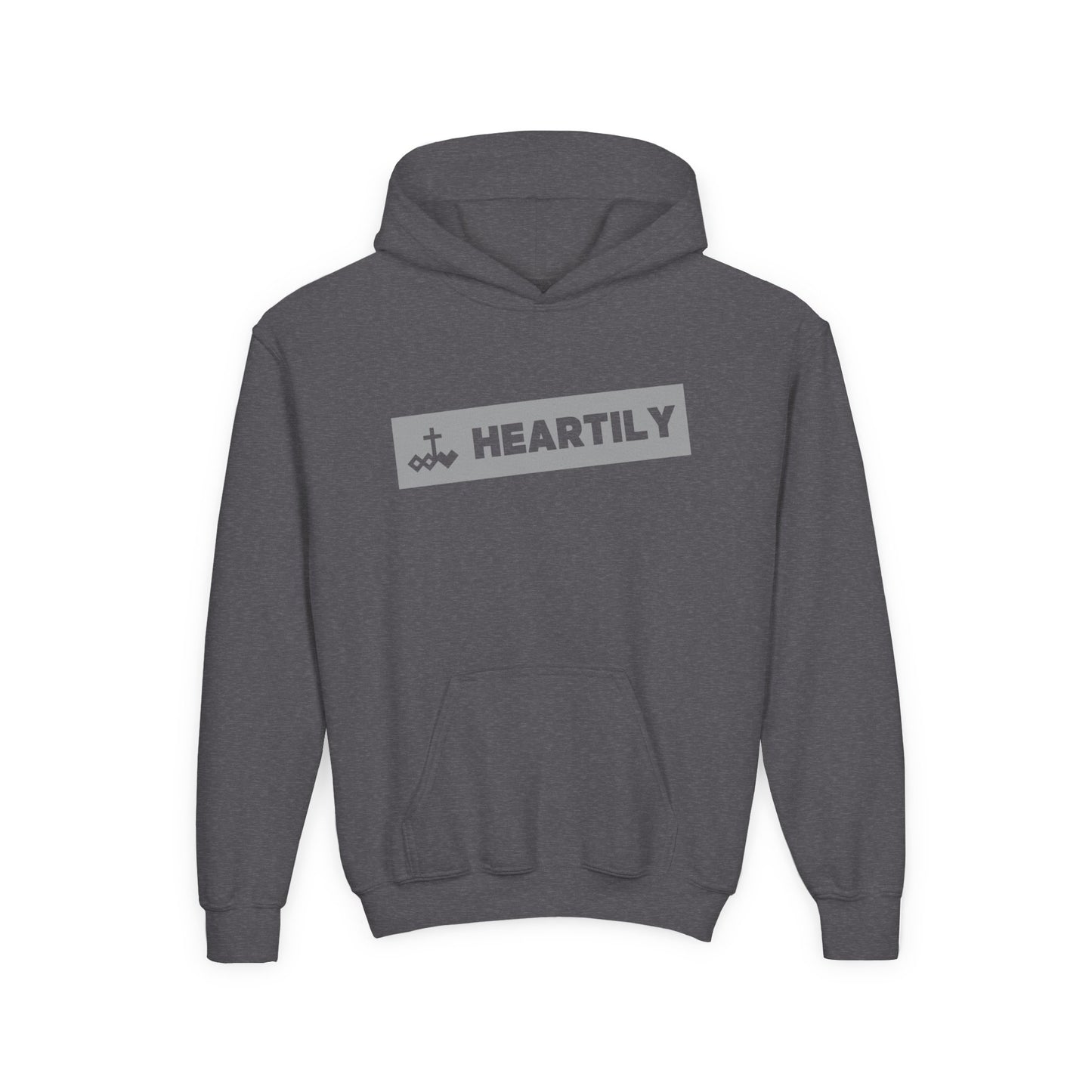 Bordered Name & Logo Youth Hoodie