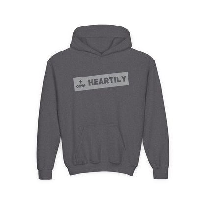 Bordered Name & Logo Youth Hoodie