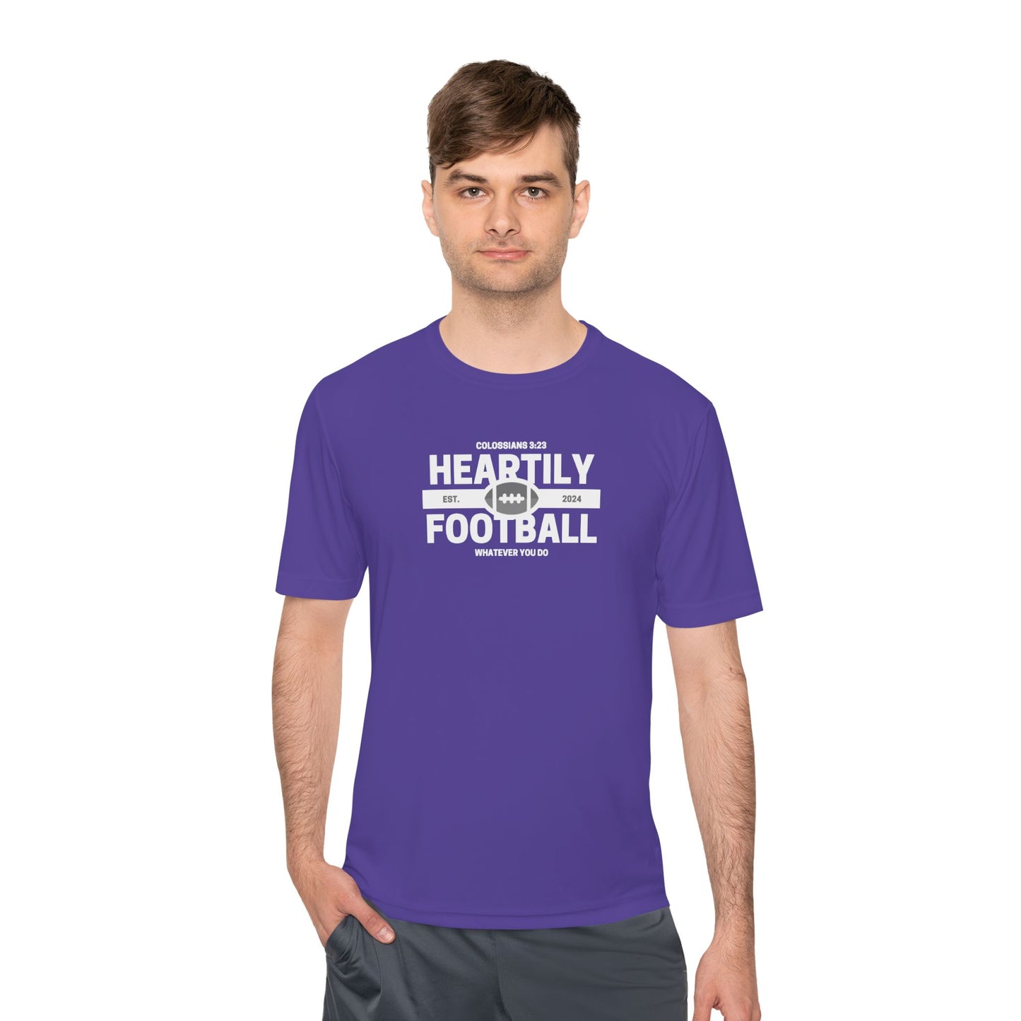 Heartily Football Moisture-Wicking Tee
