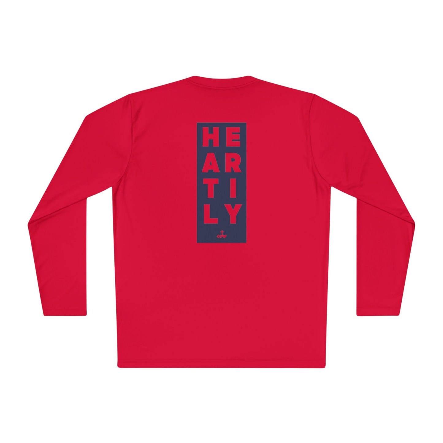 Block Border Text Performance Long Sleeve Tee