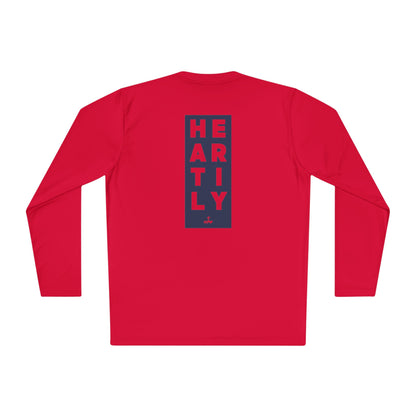 Block Border Text Performance Long Sleeve Tee