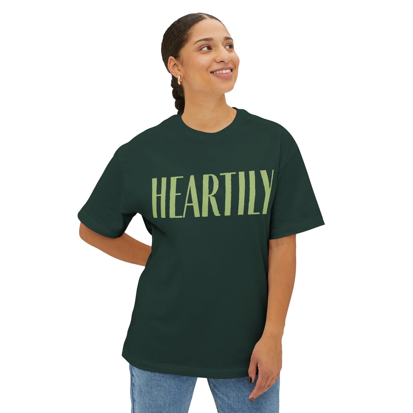 Vintage Heartily Oversized Unisex Tee