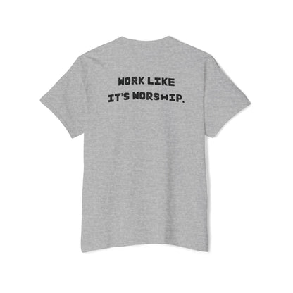 "Work Like It's Worship" Unisex Pocket Tee