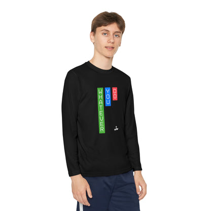 Vertical Block 'Whatever You Do' Youth Long Sleeve Tee