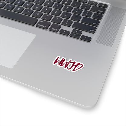 WWJD Script Sticker