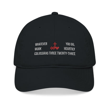 Colossians Three Twenty-Three Baseball Cap