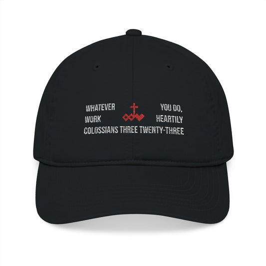 Colossians Three Twenty-Three Baseball Cap