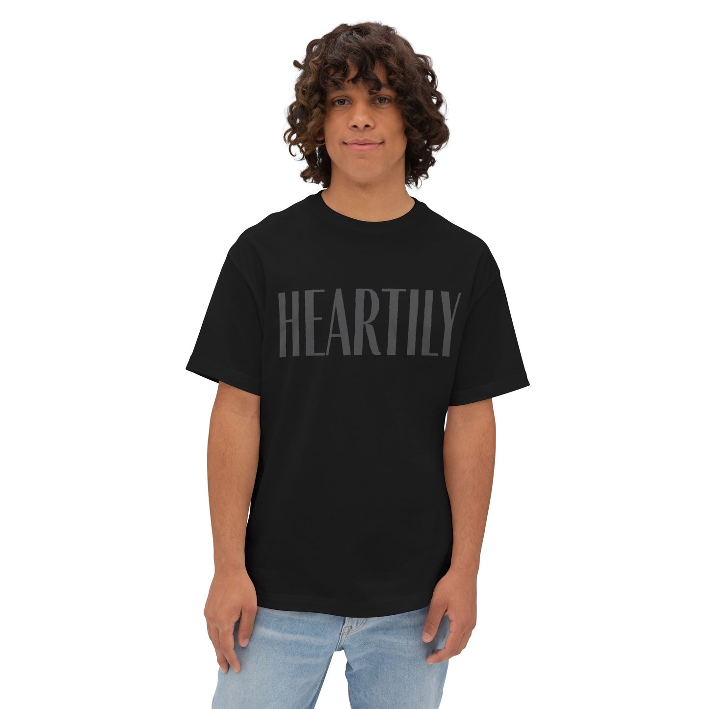 Vintage Heartily Oversized Unisex Tee