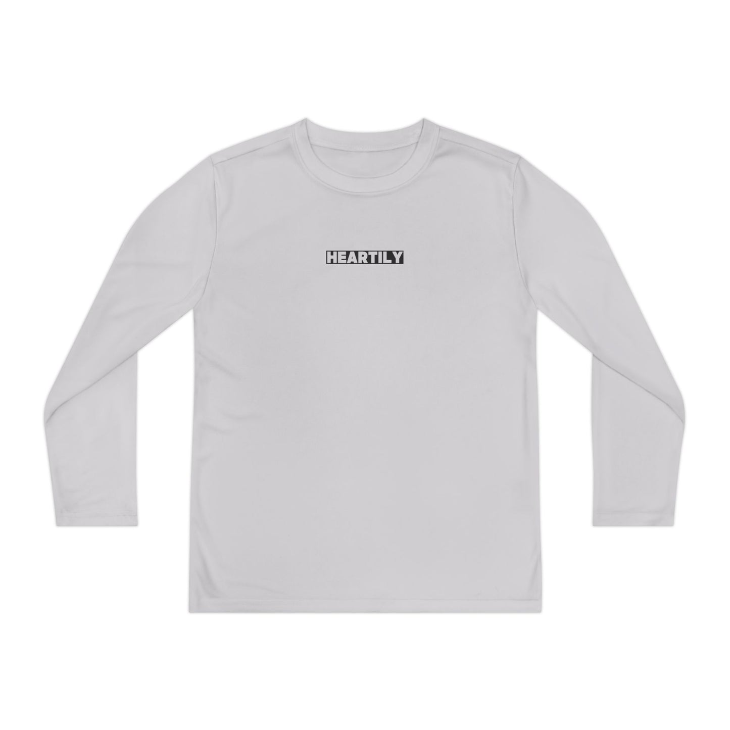 Block Font Youth Long Sleeve Tee