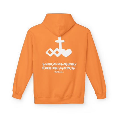 Marker "Work Heartily" Unisex Fleece Hoodie