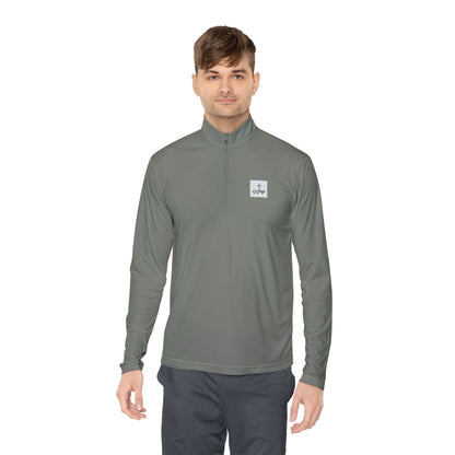 Block Bordered Logo Quarter-Zip Pullover