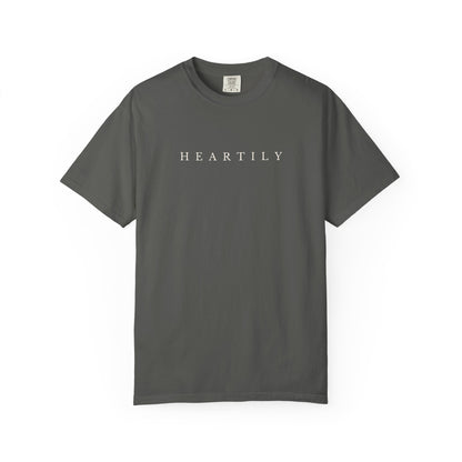 Plain Heartily Scripture T-Shirt