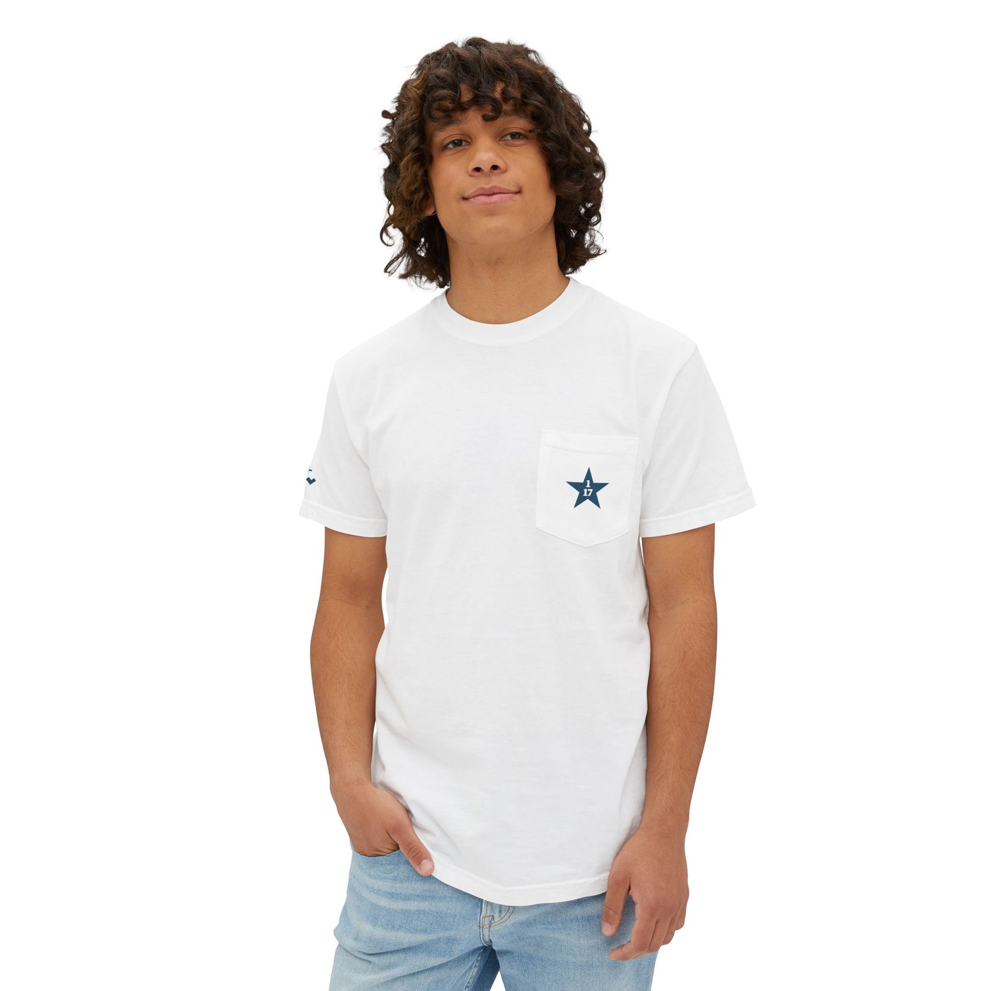 Quote & Graphic Pocket T-Shirt