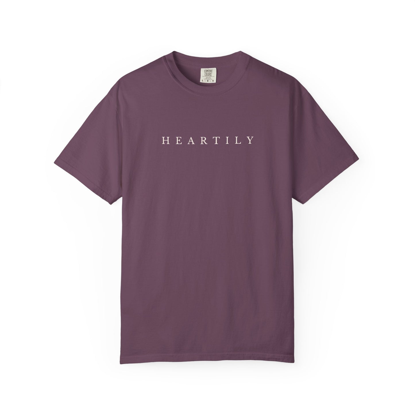 Plain Heartily Scripture T-Shirt