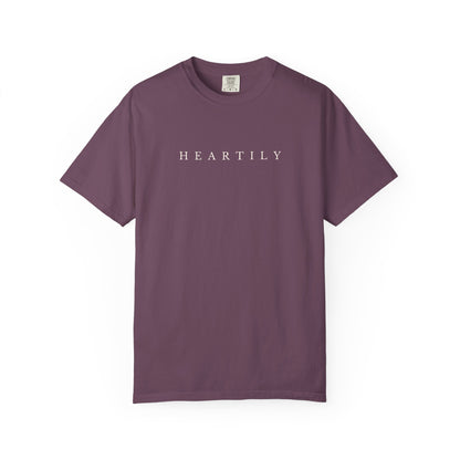 Plain Heartily Scripture T-Shirt