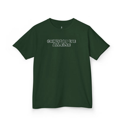 "Christ Above All Else" Kids Minimalist Graphic Tee